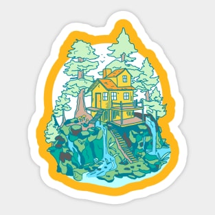 Treehouse Hideaway Sticker